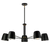 Luca Chandelier, 5-Light, Black, 37.75"L (C73705BK 305XL1F)