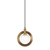 Astro Pendant, 1-Light, Brass, Aged Gold Brass, 7.5"L (C80701AGCL 305XM2K)