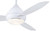 Concept I Ceiling Fan, 3-Blade, 1-Light, LED, White, White Blades, 52"W (F476L-WH EQ7Y)