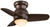 Spacesaver Ceiling Fan, 3-Blade, 1-Light, LED, Oil Rubbed Bronze, Oil Rubbed Bronze Blades, 26"W (F510L-ORB EQ74)