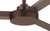 Roto Ceiling Fan, 3-Blade, Oil Rubbed Bronze, Oil Rubbed Bronze Blades, 52"W (F524-ORB EJCG)