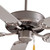 Contractor Ceiling Fan, 5-Blade, Brushed Steel, Silver Blades, 52"W (F547-BS 4FDD)