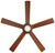 Sabot Ceiling Fan, 5-Blade, 1-Light, LED, Distressed Koa, Medium Maple/Dark Walnut Blades, 52"W (F745-DK ELAX)