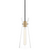 Anya Pendant, 1-Light, Antique Aged Brass, Clear Glass Shade, 5.5"W (H112701-AGB 608Q9V2)