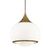 Reese Pendant, 1-Light, Large, Antique Aged Brass, Opal Glass Shade, 14"W (H281701L-AGB 608QHNP)