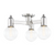 Bryce Semi-Flush Mount, 1-Light, LED, Polished Nickel, 18"W (H419603-PN 608UEGE)