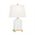 Brynn Table Lamp, 1-Light, Clear, Cloud, Off White Linen Shade, 17"H (HL268201-CL 608QGQW)