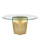 Currey and Company Lemy Brass Cocktail Table 