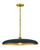 Hinkley Sadie Medium Dome Pendant Lacquered Brass, Black 24.0"W x 6.25"H x 24.0"L 