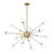 Crystorama Zodiac 12 Light Aged Brass + Matte White Chandelier, Crystorama 3812-AG-MT 2NYDA 