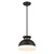 Brian Patrick Flynn Gidget 1 Light Matte Black + Vibrant Gold Mini Pendant, Crystorama GID-4005-MK-VG 2NZCA