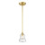 Crystorama Gregory 1 Light Aged Brass Mini Pendant, Crystorama GRG-1040-AG 2NZCD 
