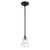 Crystorama Gregory 1 Light Matte Black Mini Pendant, Crystorama GRG-1040-MK 2NZCF 