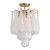Crystorama Ollie 4 Light Aged Brass Semi Flush Mount, Crystorama OLL-6004-AG-CL_CEILING 2P097 