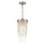 Crystorama Winfield 1 Light Antique Silver Mini Pendant, Crystorama WIN-210-SA-CL-MWP 2P0A4 