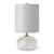 Alabaster Mini Orb Lamp, 1-Light, Natural Stone, Linen Shade, 16"H (13-1036 504WX4P)