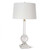 Stowe Table Lamp, 1-Light, Clear, Linen Shade, 34"H (13-1327 504ZYTP)
