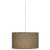 Elena Pendant, 1-Light, Painted White, Mushroom Dupioni Fabric Shade, 18"W (K168 27KLK)