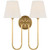 Visual Comfort & Co. Signature Collection Polaris 17" Double Sconce, Visual Comfort & Co. Signature Collection CHD 2396AB-L N1Y4X 