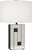 Blox Table Lamp, 1-Light, Black/Polished Nickel, Fabric Hardback Shade, 28.25" Robert Abbey (BK579 2HMN2)