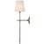Visual Comfort & Co. Signature Collection Bryant 27" Cordless Tail Sconce, Visual Comfort & Co. Signature Collection TOB 2044AN-L-CL DDAEF 