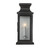 Brooke Outdoor Wall Lantern, 1-Light, Black, Glass Shade, 17"H, Savoy House (5-5910-BK 1FTRK)