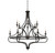 Shields Chandelier, 12-Light, English Bronze, 48"W, Savoy House (1-9084-12-13 1MX0P)
