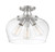 Octave Semi Flush Mount, 3-Light, Satin Nickel, Glass Shade, 13"W (6-4035-3-SN 1QYPJ)