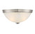 Flush Mount, 2-Light, Satin Nickel, Glass Shade, 11"W (6-780-11-SN 1JTF5)