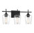 Octave Bath Vanity Light, 3-Light, Black, Glass Shade, 21"W (8-4030-3-BK 1N3VN)