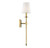Monroe Wall Sconce, 1-Light, Warm Brass, Soft White Fabric Shade, 24"H (9-303-1-322 1N3WF)