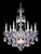 Hamilton Rock Crystal Chandelier, 7-Light, Polished Silver, Amethyst &amp; Rose Rock Crystal, 24"W (5536AM M35NT)