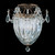 Bagatelle Semi-Flush Mount, 3-Light, Heirloom Gold, Clear Heritage Crystal, 10.5"W (1242-22 Y3NK7)