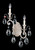 Renaissance Wall Sconce, 2-Light, Left, Antique Silver, Clear Heritage Crystal, 22.5"H (3757-48 Y9PYD)