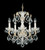 Century Chandelier, 5-Light, French Gold, Clear Heritage Crystal, 17"W (1704-26 17UXJG)