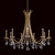 Vesca Chandelier, 9-Light, French Gold, Clear Heritage Crystal, 45"W (VA8339N-26H 1HWRVV)