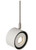 ISO Head FreeJack, 1-Light, LED, White, 3.6"H (700FJISO9302012W-LED 70DJYA8)