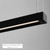 Dyna Linear Chandelier, 1-Light, LED, Anodized Black, Acrylic Light Panel, 47.5"W (700LSDYNAR4PB-LED927 70DR1NG)