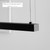 Dyna Linear Chandelier, 1-Light, LED, Anodized Black, Acrylic Light Panel, 47.5"W (700LSDYNAR4PB-LED930 70DR1NH)