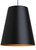 Gunnar Pendant, 1-Light, Black, 26"H (700TDGUNPBG 70P066K)