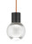 Mina Pendant, 3-Light, LED, Black, 9"W (700TDMINAP3CPB-LED922 70P0C45)