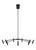 Aerial Chandelier, LED, Matte Black, 40.5"W (700ARL40B-LED930 70P9D5K)