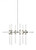 Linger Chandelier, 18-Light, LED, Polished Nickel, Glass, 42.8"W (700LNG18N-LED930 70P9E4Z)