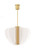Nyra Chandelier, 1-Light, LED, Plated Brass, Acrylic, 27.5"W (700NYR28BR-LED930 70PDEUF)