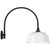 Visual Comfort & Co. Signature Collection Academy 19.5" Arched Mack Barn Light, Visual Comfort & Co. Signature Collection TOB 2815MBK/S6-WHT N223L 