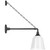 Visual Comfort & Co. Signature Collection Academy 17.5" Anchored Mack Barn Light, Visual Comfort & Co. Signature Collection TOB 2813MBK/S5-WHT N2049 
