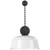 Visual Comfort & Co. Signature Collection Academy 17.5" Anchored Mack Barn Light, Visual Comfort & Co. Signature Collection TOB 2813MBK/S6-WHT N23ZZ 