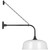 Visual Comfort & Co. Signature Collection Academy 20" Anchored Rex Barn Light, Visual Comfort & Co. Signature Collection TOB 2810MBK/S7-WHT N2415 