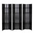 Noir Fassbender Bookcase, Set Of 3 
