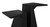 Noir Gaston Console/Side Table Noir GCON422MTB